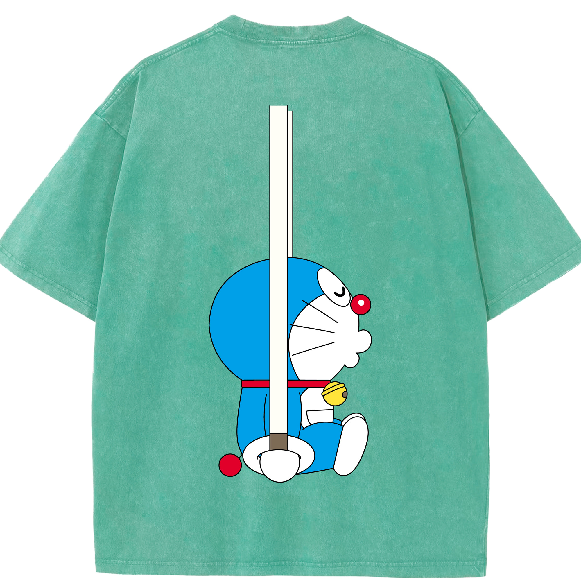 （画像用） ドラえもん Doraemon 綿100% ヴィンテージ風 半袖Tシャツ（背面プリント）